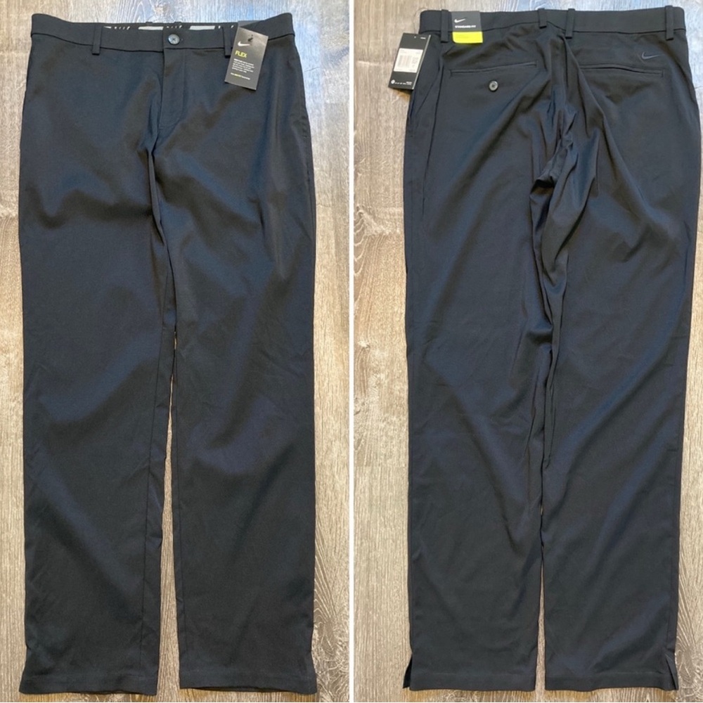 Nike Flex Mens Golf Pants 36 x 32 Black Dri-Fit Standard Fit used